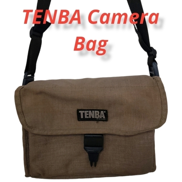 TENBA 1 Camera Bag 7h x 9w x 4d Tan Canvas USA made - Picture 1 of 12
